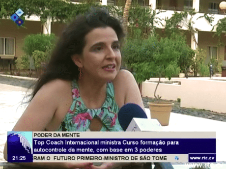 Karina no Televisão de Cabo Verde